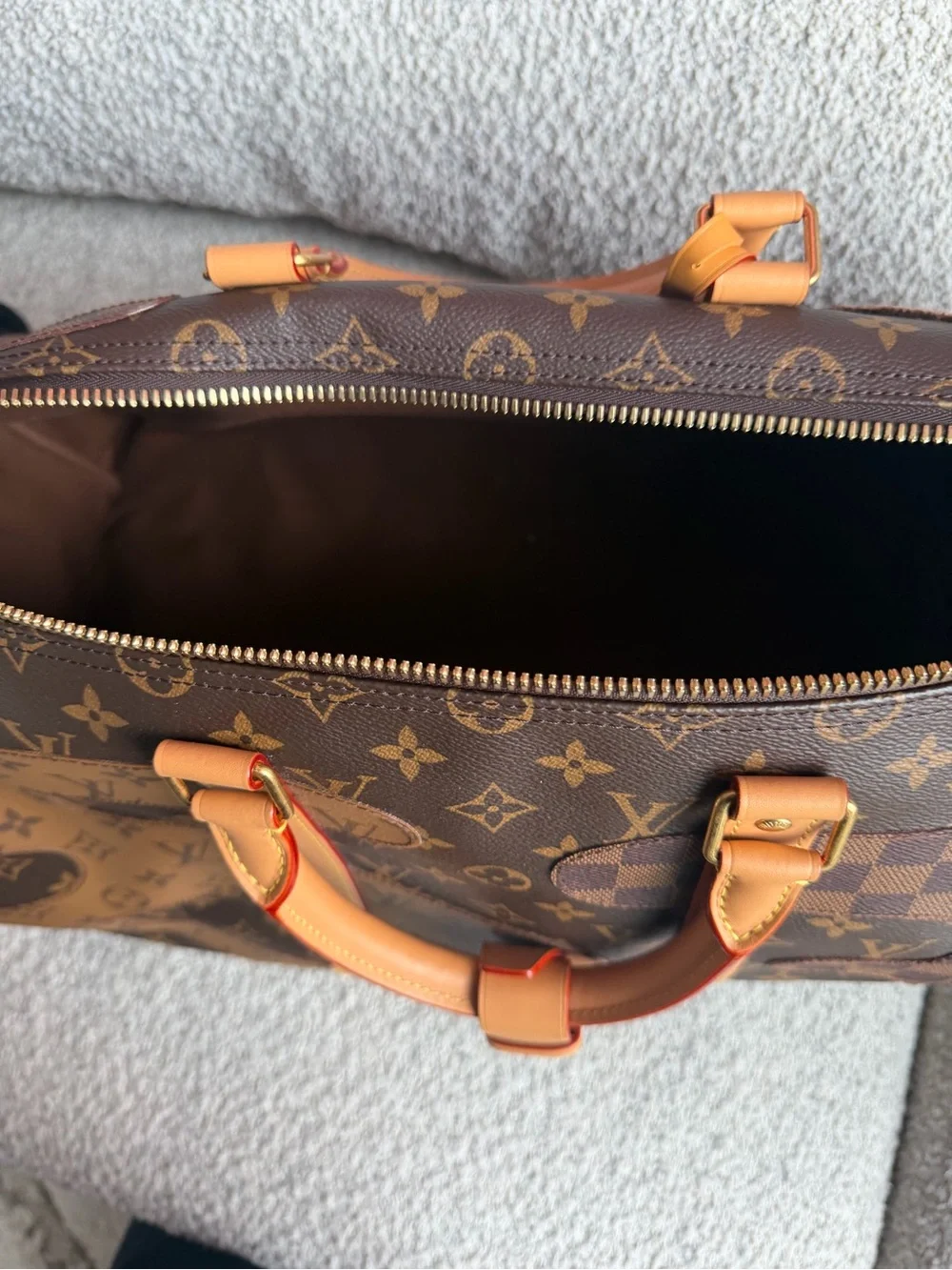 Louis Vuitton X Nigo Keepall Bandouliere 50 Brown